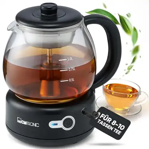 Die beste Teekocher Clatronic TK 3715 schwarz, Perkolator-Teebrühsystem 2026 Test Bestseller Teekocher Clatronic TK 3715 schwarz, Perkolator-Teebrühsystem