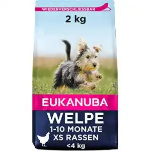 Welpen-Trockenfutter Eukanuba mit frischem Huhn, 2kg