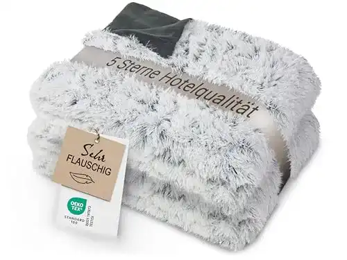 Felldecke ZOLLNER Kuscheldecke, Wendedecke, 220×240 cm