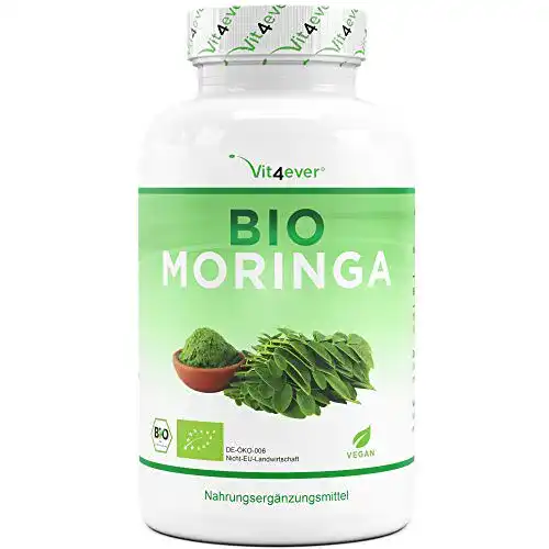 Moringa-Kapseln Vit4ever Bio Moringa, 300 Kapseln mit 600 mg
