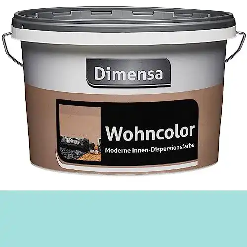 Wandfarbe Blau Dimensa Wohncolor bunte Wandfarbe 2,5 Liter