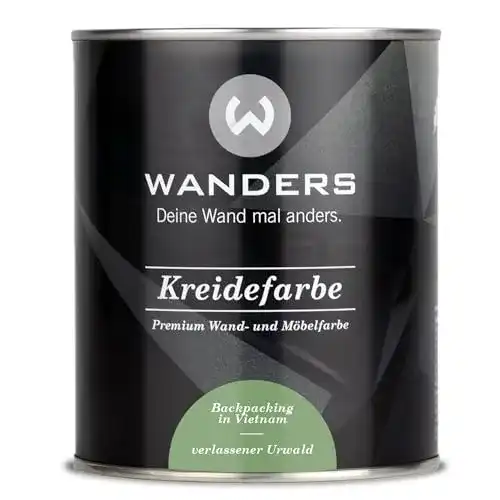 Kreidefarbe Wanders24 ®️ (750 ml, zeitloses Grau) Holzfarbe