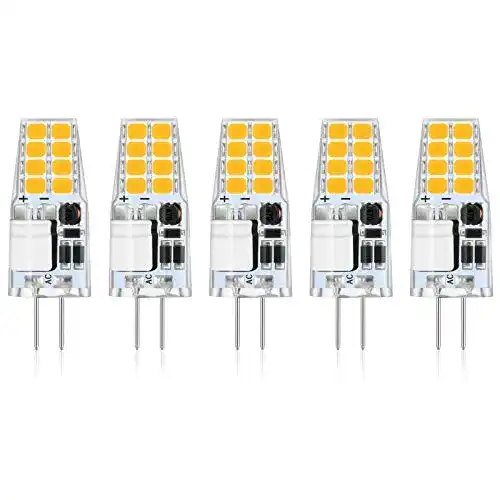 G4-LED Reteck 5er Pack G4 2W LED Lampen, 210LM, ersetzt 20W