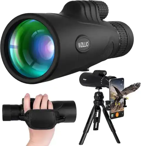 Handy-Teleskop VAZILLIO Monokular Teleskop 10-30×50 HD