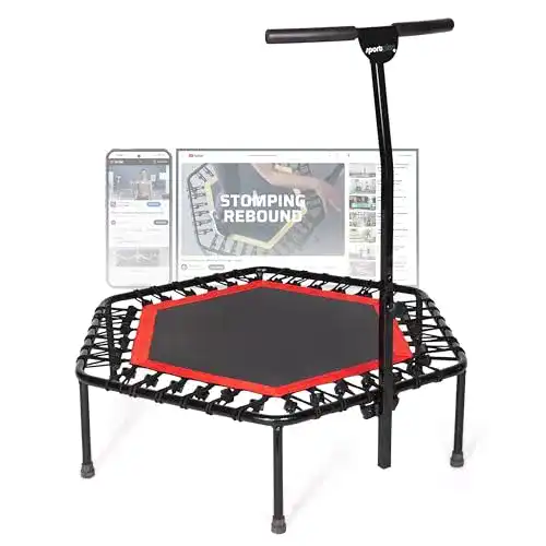 Fitnesstrampolin SportPlus Fitness-Trampolin, TÜV-Geprüft