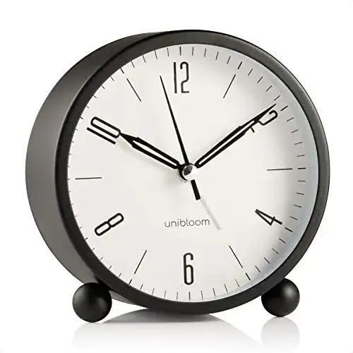 Analog Wecker Unibloom Lautloser Wecker mit warmem Licht