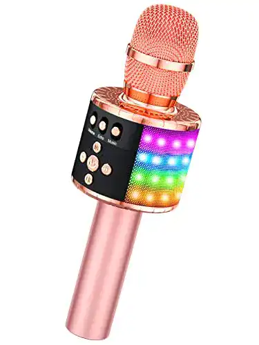 Bonaok-Karaoke-Mikrofon BONAOK Drahtloses Bluetooth-Karaoke-Mikrofon