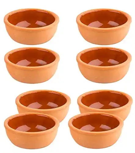 Tonschale BigDean 8er Set Tapas-Schalen – 10,5 x 4 cm Feuerfeste