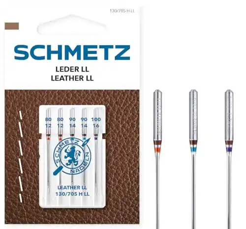 Schmetz-Nadeln SCHMETZ Nähmaschinennadeln 5 Leder-Nadeln