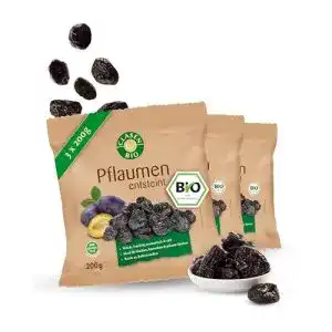 Trockenpflaumen Clasen Bio 3x Pflaumen, getrocknet, 200 g