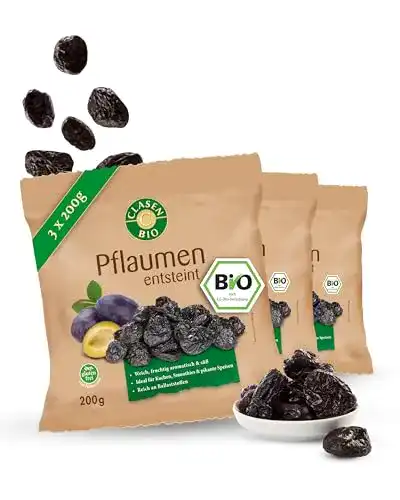Trockenpflaumen Clasen Bio 3x Pflaumen, getrocknet, 200 g