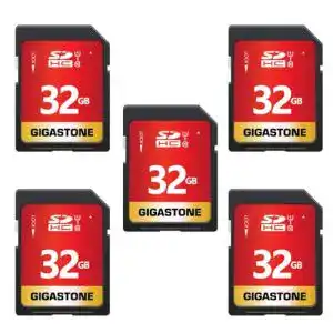 Speicherkarte 32 GB Gigastone 32GB SDHC Speicherkarte 5er-Pack