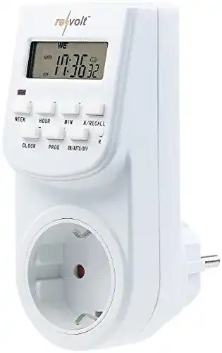 Digitale Zeitschaltuhr reVolt Schaltuhr: mit LCD-Display