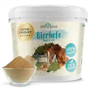 Bierhefe Pferd Ida Plus, Reines Bierhefe-Pulver 3 kg