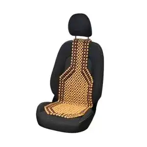 Holzkugel-Sitzauflage Carpoint Classic 126 x 39cm, braun