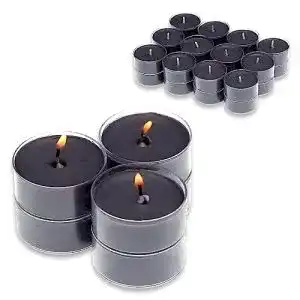Schwarze Kerzen Smart Planet Candelo 18er Set Duftteelichter