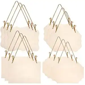 Holzschild YiPHomn 12 Stück unlackiertes er zum Aufhängen, Blanko