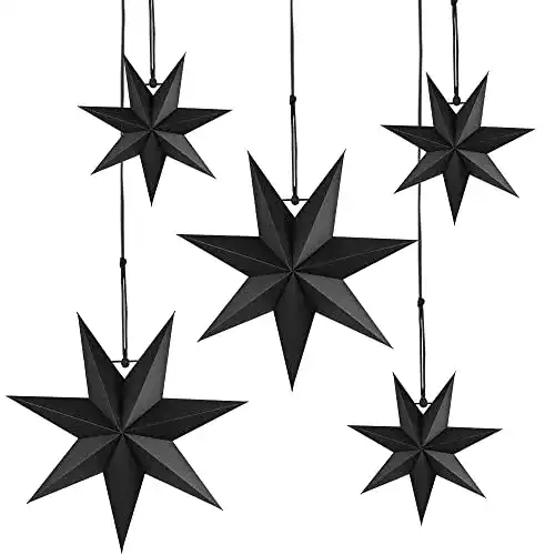 Papierstern Wishstar Faltstern Weihnachten, 5 Stück
