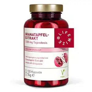Granatapfel-Kapseln LifeWize ® Granatapfel Extrakt, 120 Kapseln