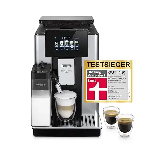 Kaffeevollautomat mit Milchbehälter De’Longhi PrimaDonna Soul