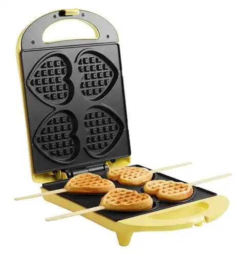 Bestron-Waffeleisen Bestron Waffeleisen für Herzwaffeln am Stiel