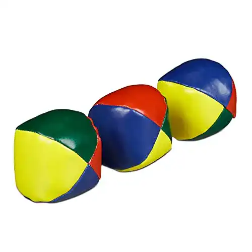 Jonglierbälle Relaxdays Unisex Erwachsene Set, & Anfänger, Weich