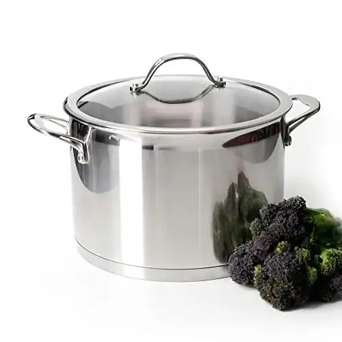 Kochtopf 8 Liter ProCook Professional Stainless Steel Induktion