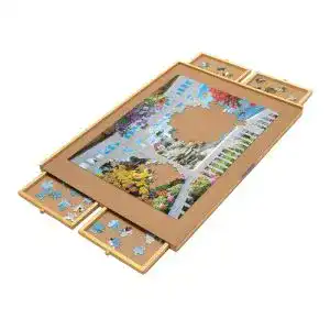 Puzzlebrett Bits and Pieces Puzzleplateau aus Holz, Jumbo Größe