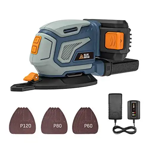 Akku-Schleifer BLUE RIDGE 18V Akku Multischleifer, Staubbeutel