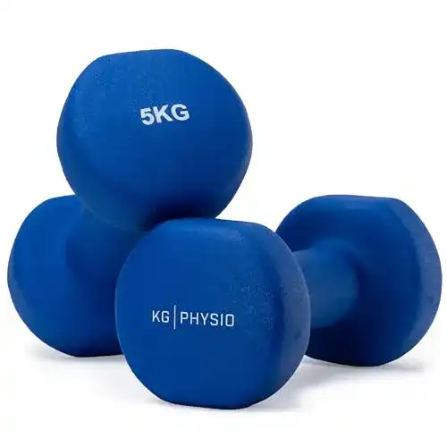 Hanteln (5 kg) KG Physio Neopren Hanteln Kurzhanteln Set