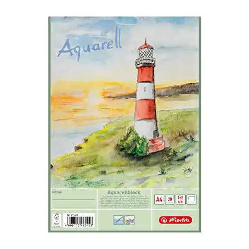 Die beste Aquarellpapier Herlitz 495457 , Aquarellkarton, A4, 20 Blatt 3 Stück 2026 Test Bestseller Aquarellpapier Herlitz 495457 , Aquarellkarton, A4, 20 Blatt 3 Stück