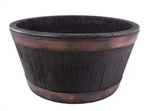 Trog BigDean Weinfass Eichenfass Kunststoff Bottich ca. 38 Liter