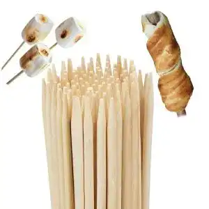 Stockbrot-Stöcke Relaxdays 10023273 Bambus, 100er, 90 cm lang