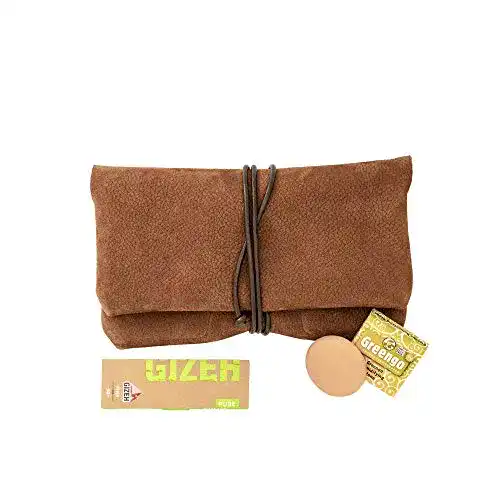 Tabaktasche comari aus Wild-Leder, separates Paper- & Filterfach