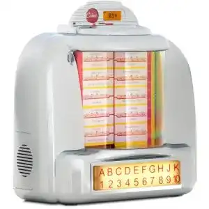 Musikbox Beatfoxx Nostalgia Tisch-Jukebox, Mini Stereo Anlage