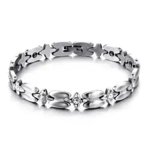 Magnetarmband JewelryWe Schmuck Edelstahl Armband Sternen