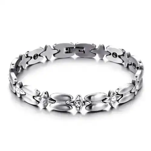 Magnetarmband JewelryWe Schmuck Edelstahl Armband Sternen