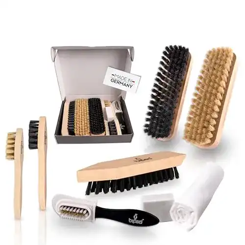 Schuhputzset biped Schuhbürsten Set Classic mit Glanzbürsten