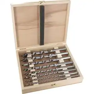 Schlangenbohrer FAMAG Set, Lewis, 8-teilig, Metallbohrer Holzbox