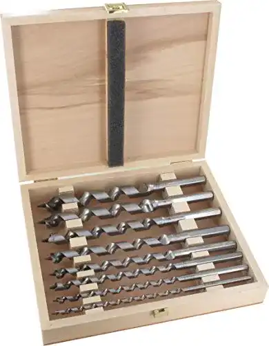 Schlangenbohrer FAMAG Set, Lewis, 8-teilig, Metallbohrer Holzbox