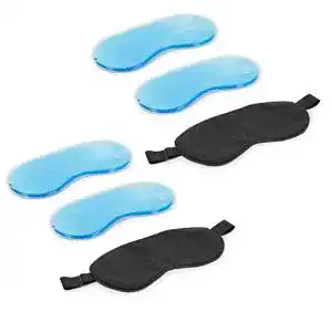 Kühlmaske-Augen Navaris Gel Schlafpad Augenpad kühlend 4x