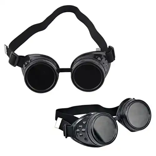 Motorradbrille (retro) OFKPO Steampunk Sonnenbrillen