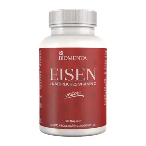 Eisentabletten BIOMENTA Eisen Komplex, 120 Eisen Kapseln vegan