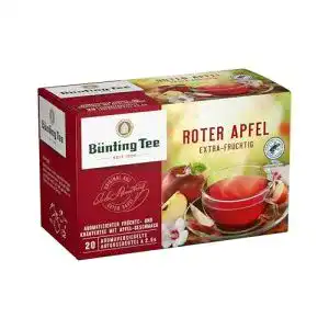 Apfeltee Bünting Tee Roter Apfel, 12er Pack (12 x 50 g)