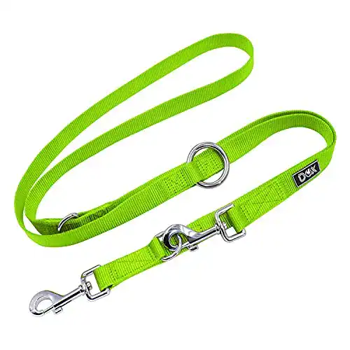 Welpenleine DDOXX Hundeleine Nylon, 3fach verstellbar, 2m