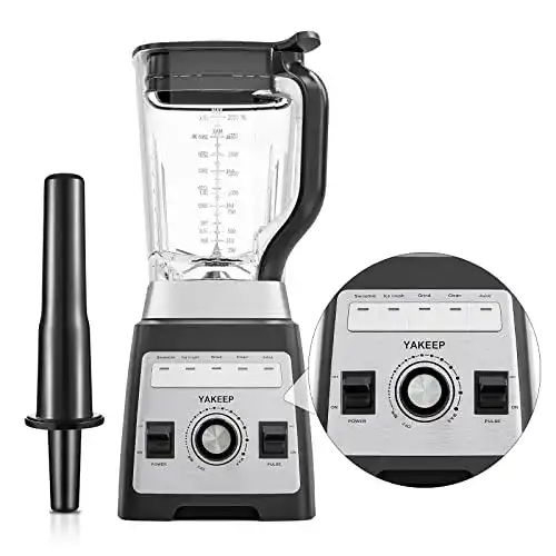Standmixer 2.000 Watt YAKEEP 2L Smoothie Blender mit Rührstab