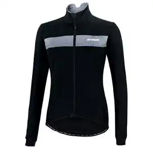 Fahrradjacke Airtracks Thermo Pro Team-schwarz-Silber-S