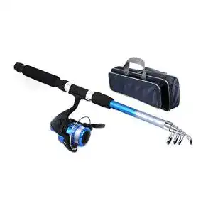 Kinderangel supertop Anfänger Kinder Angelrute Set Tragbare Retractable Angelrute Sea Fishing Tackle Kit für Kinder