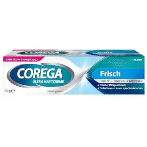 Haftcreme Corega Ultra Frisch für Zahnersatz/dritte Zähne, 1x40g