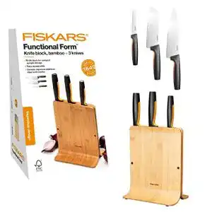 Fiskars-Messerblock Fiskars Bambus Design-Messerblock Bambus